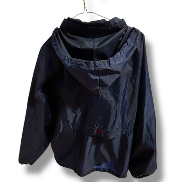 M’s Speedo XL Navy Hooded Windbreaker.  Excellent Condition. - Picture 8 of 13